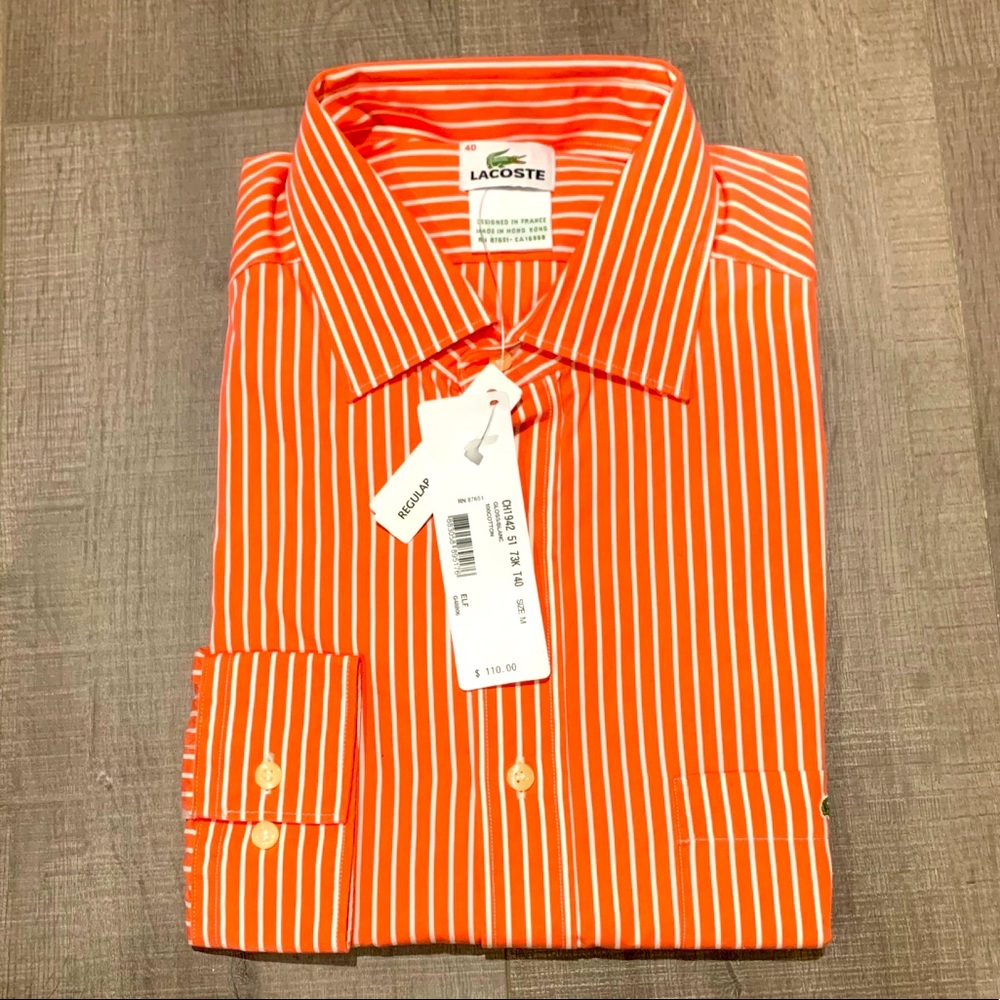 LACOSTE Men’s Dress Shirt (Size Regular 40)